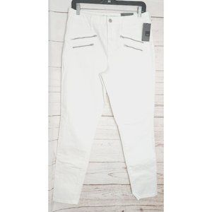 High Rise Skinny Super Stretch White Jeans Size 10 Waist 30 Regular